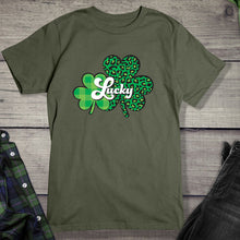 Load image into Gallery viewer, Lucky Green Shamrocks T-Shirt
