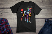 Load image into Gallery viewer, Neon Love Pitbull Dog Breed T-shirt
