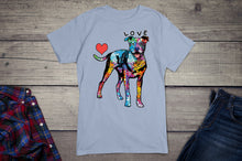 Load image into Gallery viewer, Neon Love Pitbull Dog Breed T-shirt
