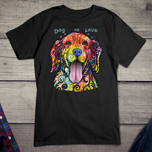 Load image into Gallery viewer, Neon Dog Is Love T-shirt

