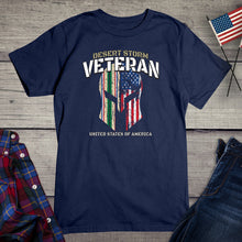 Load image into Gallery viewer, Desert Storm Veteran Helmet T-shirt
