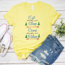 Load image into Gallery viewer, Eat Sleep Camp T-Shirt
