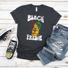 Load image into Gallery viewer, Black Pride Lion T-shirt
