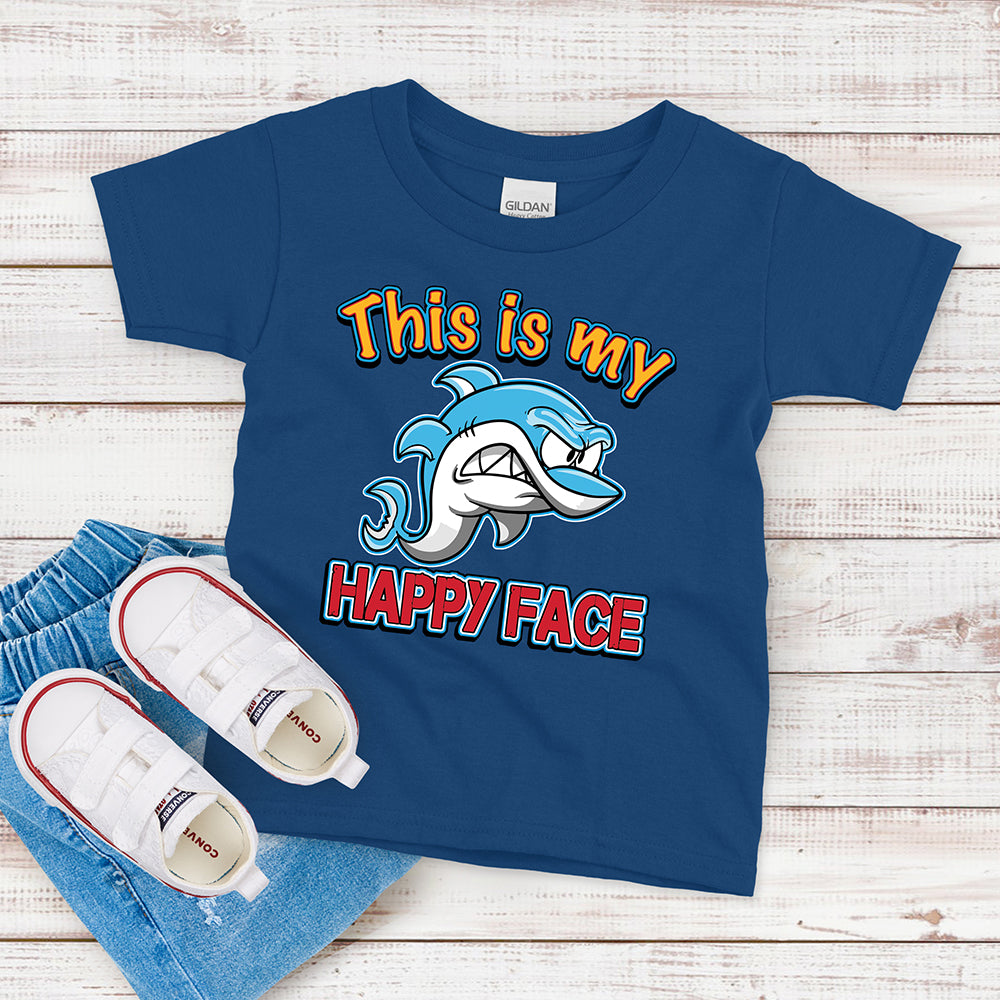 Kids T-shirt, This is My Happy Face Tee