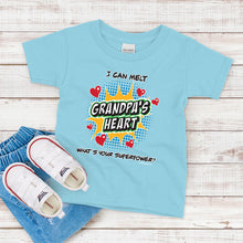 Load image into Gallery viewer, Kids T-shirt, Melt Grandpa&#39;s Heart Tee

