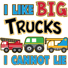 Load image into Gallery viewer, Kids T-Shirt, I Like Big Trucks
