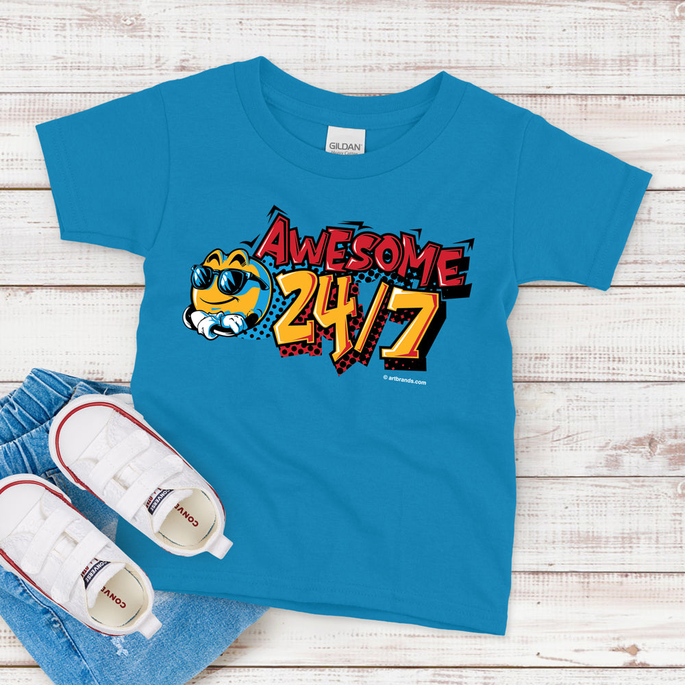 Kids T-Shirt, Awesome 24/7