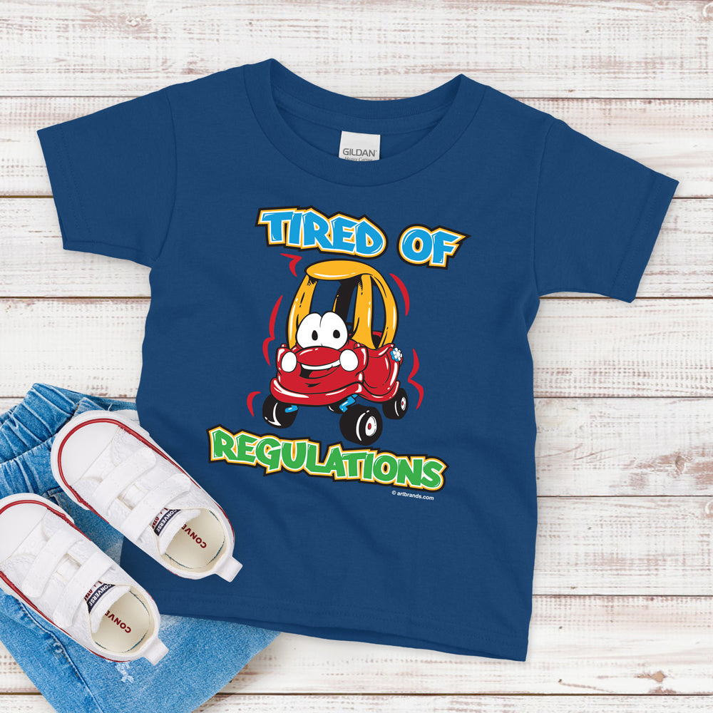 Kids T-Shirt, Tired Of Regulations