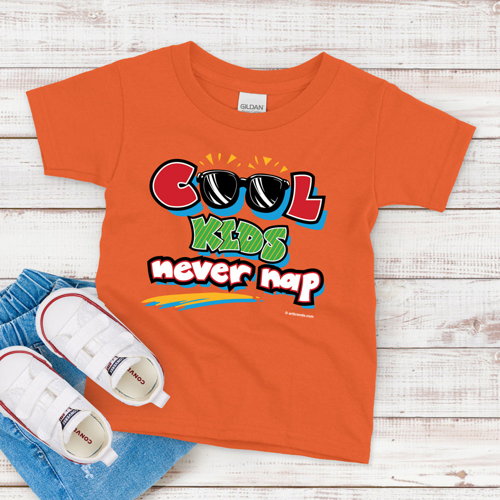 Kids T-Shirt, Cool Kids Never Nap