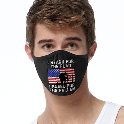 Kneel For the Fallen FACE MASK American Pride Cover Your Face Masks