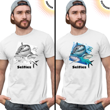 Load image into Gallery viewer, Adult Unisex Sharks Selfie Solar Tee

