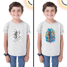 Load image into Gallery viewer, Kid&#39;s Seahorses Solar Tee
