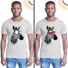 Load image into Gallery viewer, Adult Unisex Cool Zebra Solar Tee
