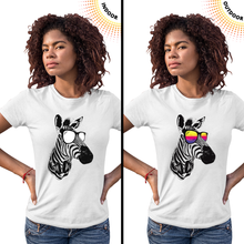 Load image into Gallery viewer, Women&#39;s Cool Zebra Solar Tee
