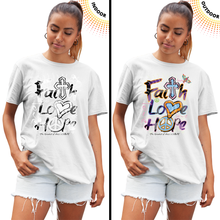 Load image into Gallery viewer, Adult Unisex Faith Love Hope Solar Tee
