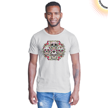 Load image into Gallery viewer, Adult Unisex Sugar Skulls Floral Solar Tee
