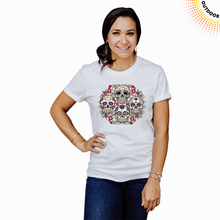 Load image into Gallery viewer, Adult Unisex Sugar Skulls Floral Solar Tee
