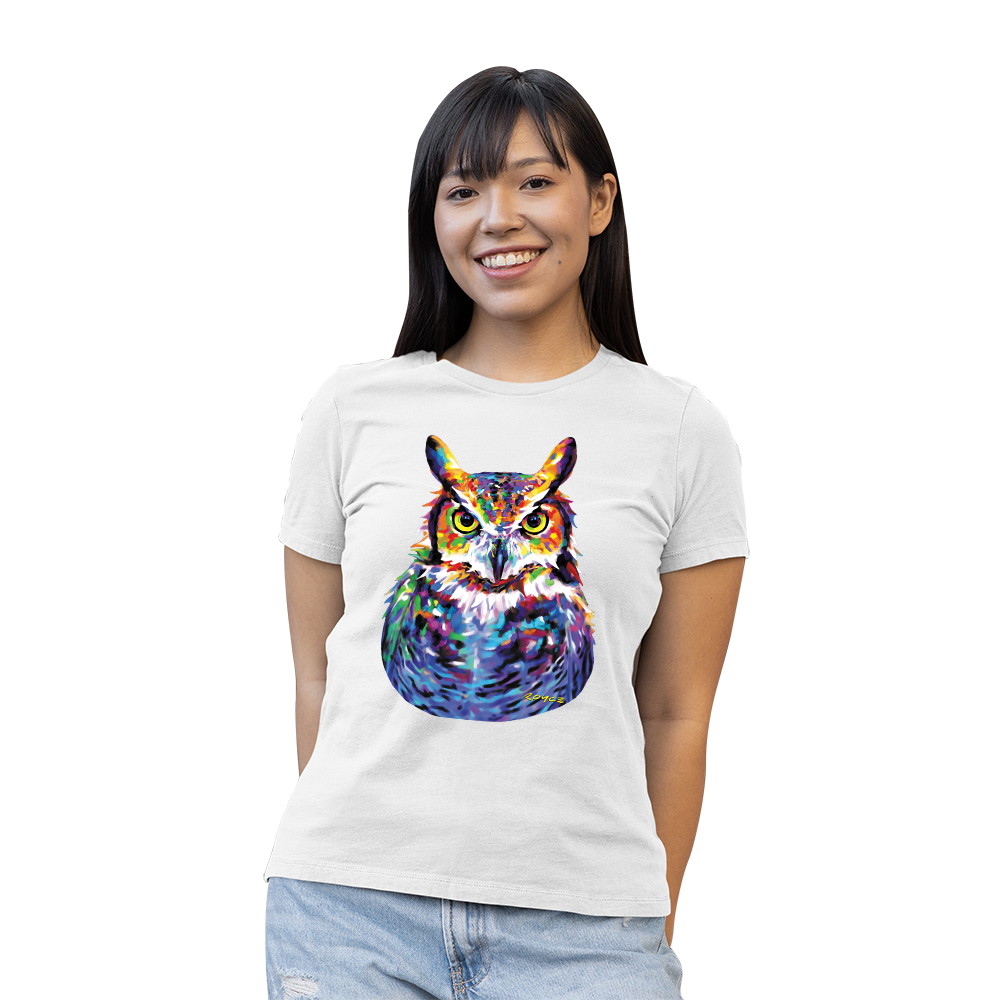 Women's Great Horned Owl Solar Tee