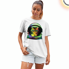 Load image into Gallery viewer, Adult Unisex Space Kitten Solar Tee
