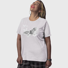 Load and play video in Gallery viewer, Adult Unisex Watercolor Butterfly Solar Tee
